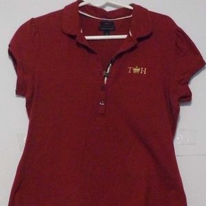 Retro Womens Tommy Hilfiger Slim Fit Polo Rugby L